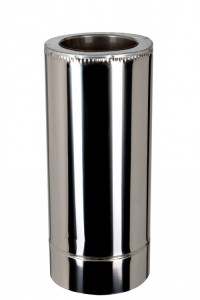 Труба димоходу 0,5м AiSi304 0,8мм термо нерж/нерж d140/240